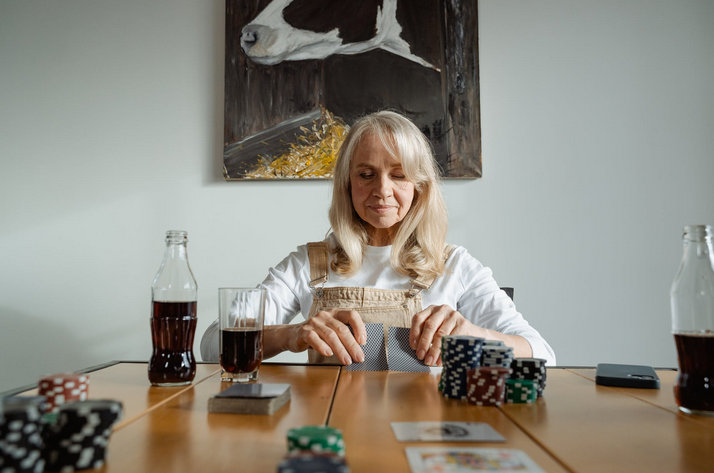 shuffling cards